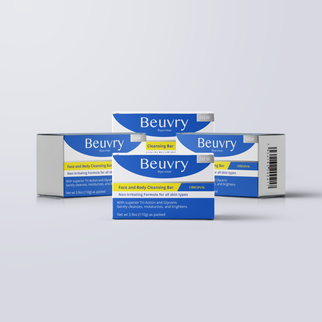 4-Pack Beuvry Face and Body Cleansing Bar